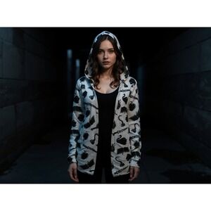 Once Upon A Time Exclusive Hot Topic LG Cardigan Hoodie goth emo whimsigoth